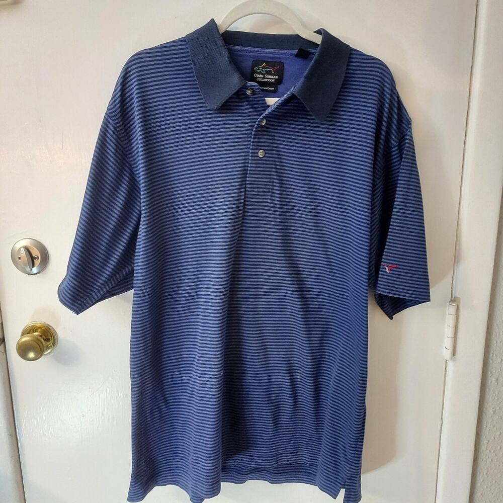 Greg Norman Golf Collection Striped Shirt L Normcore Minimalist Preppy Nautical